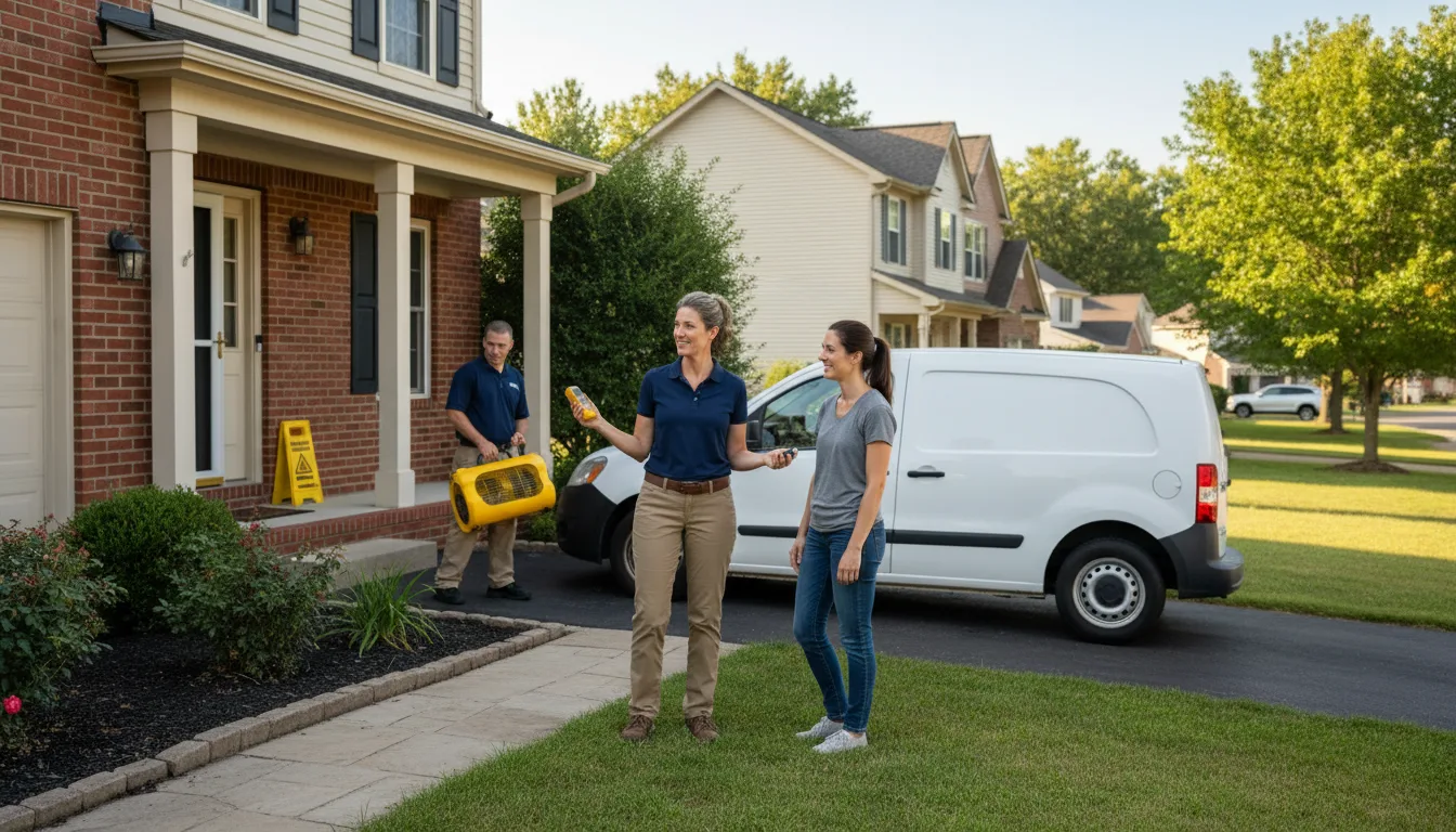 Water restoration image for Dehumidification And Cleanup Services in Remsenburg, NY